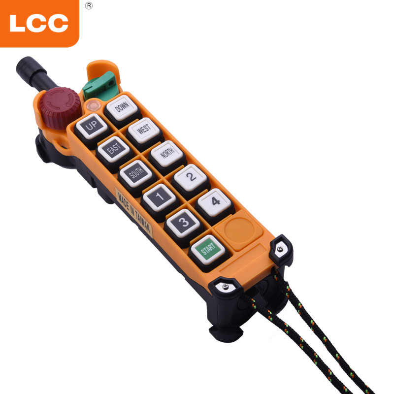 F24-10S Commutateur de télécommande de grue sans fil numérique industriel à 10 boutons